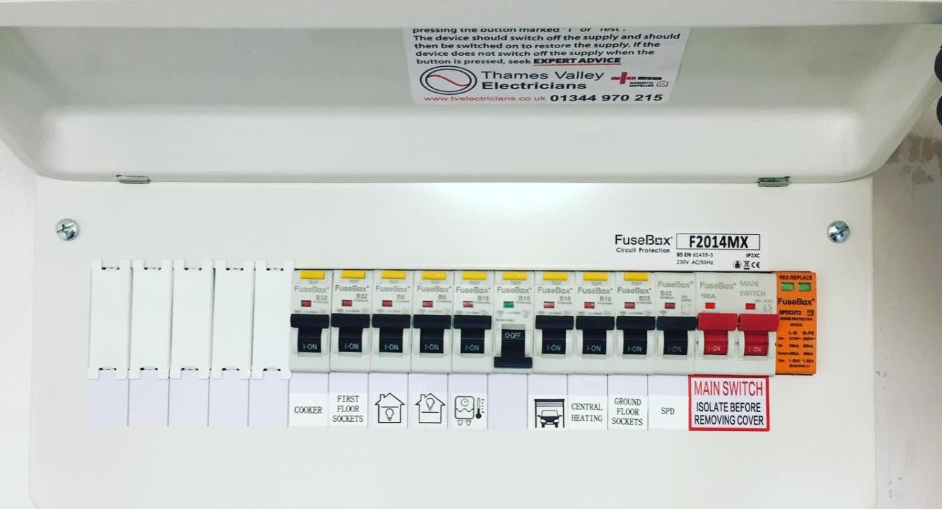 Fusebox upgrade electrician in Bracknell