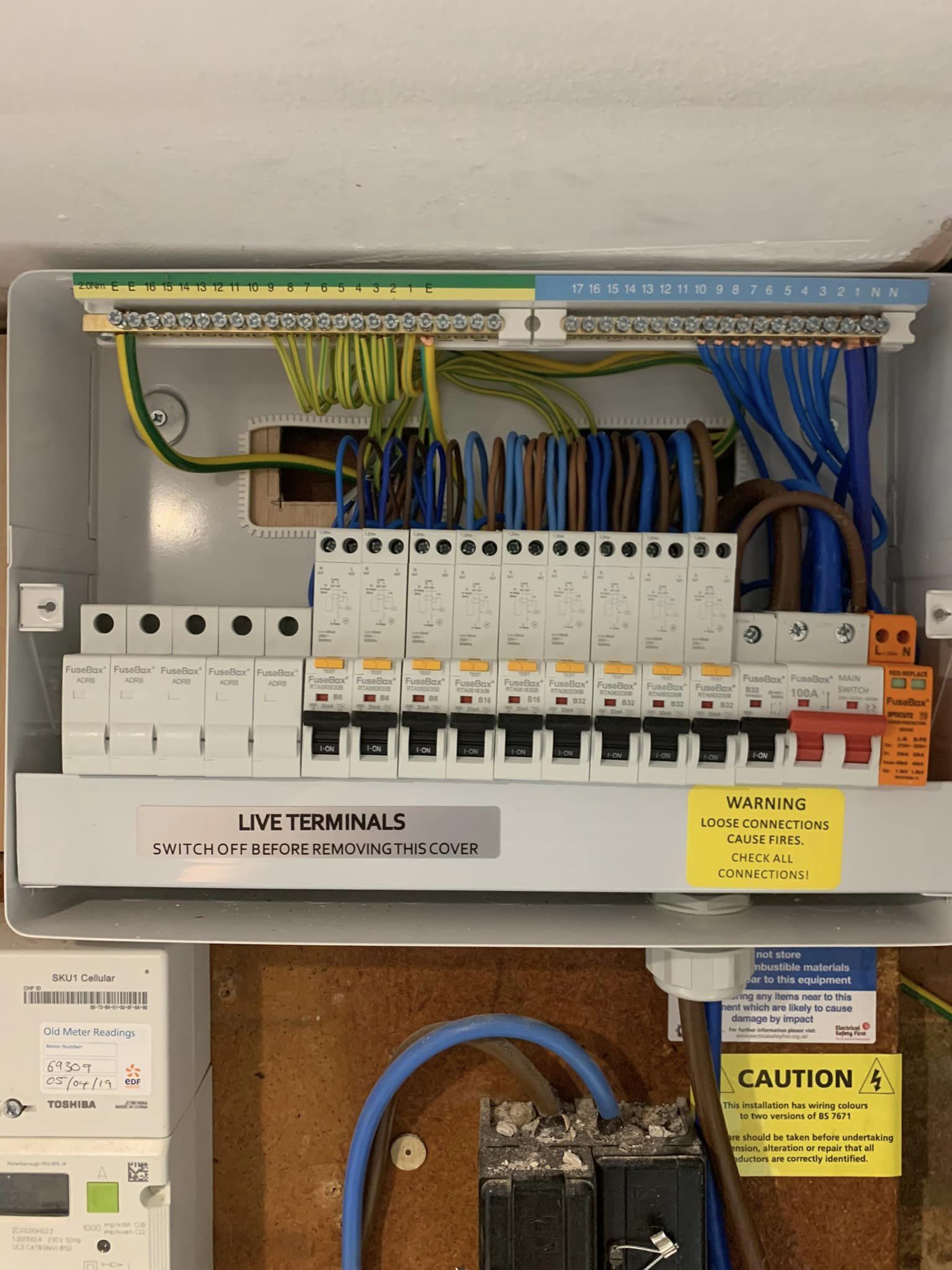 A recent rewire project